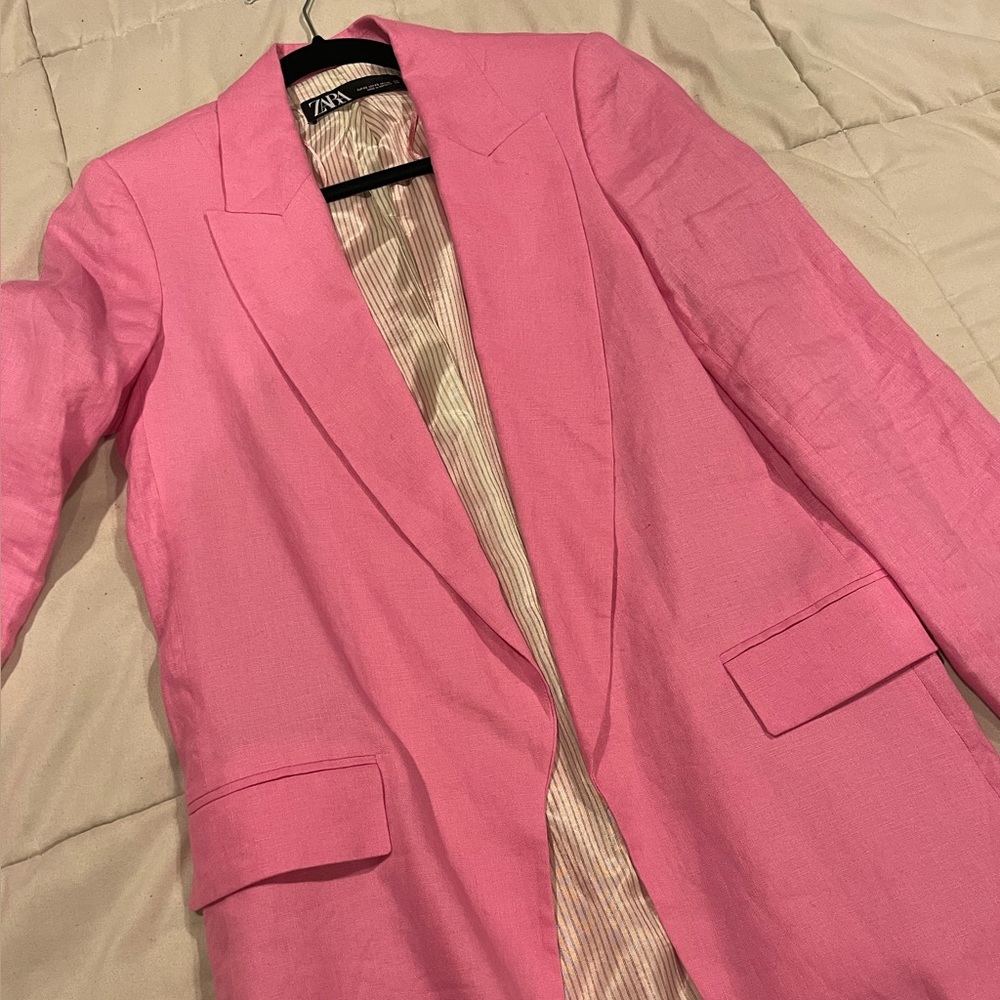 Bright pink Zara Blazer